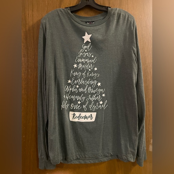 Love in Faith Tops - Cute long sleeve Christmas T-shirt